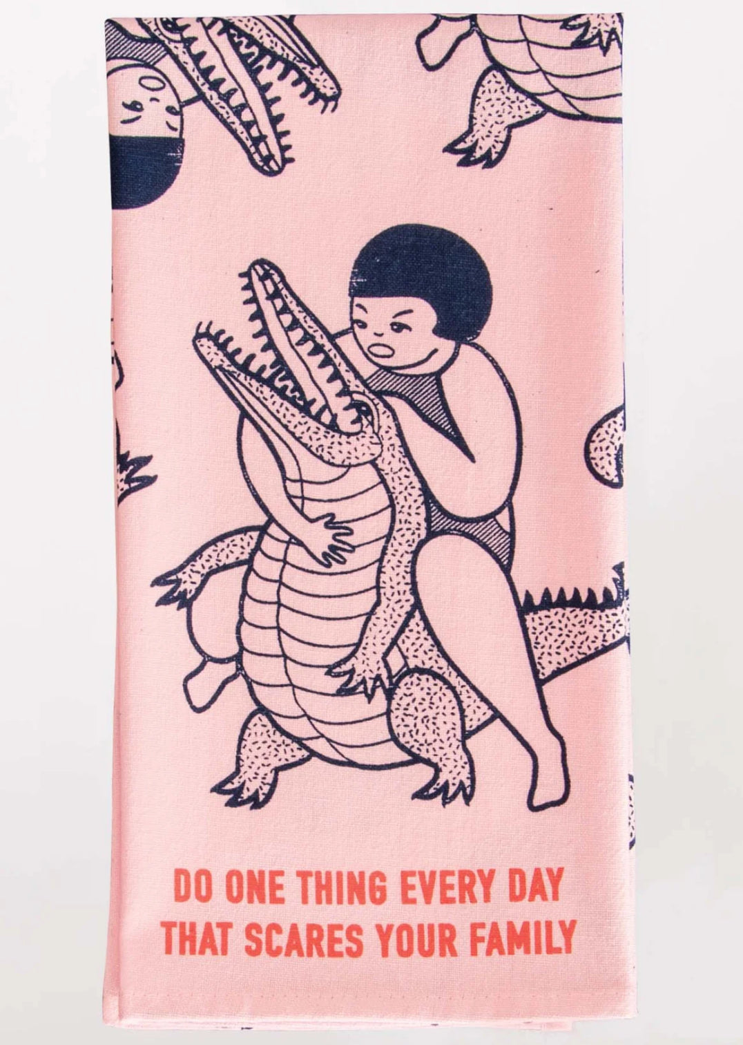 Blue Q Tea Towel Scares Your Family