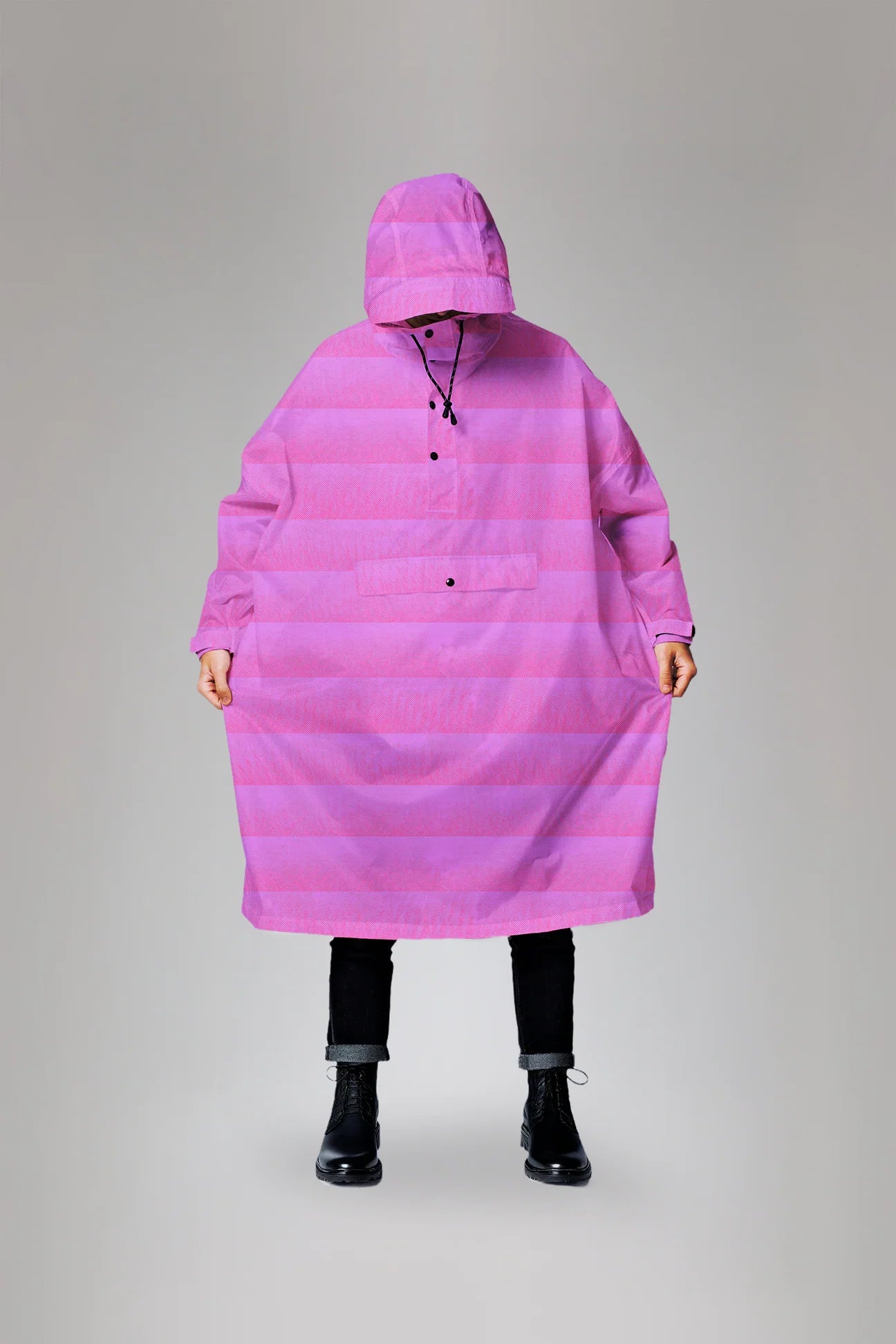 Rainkiss Seeing Stripes Rain Poncho