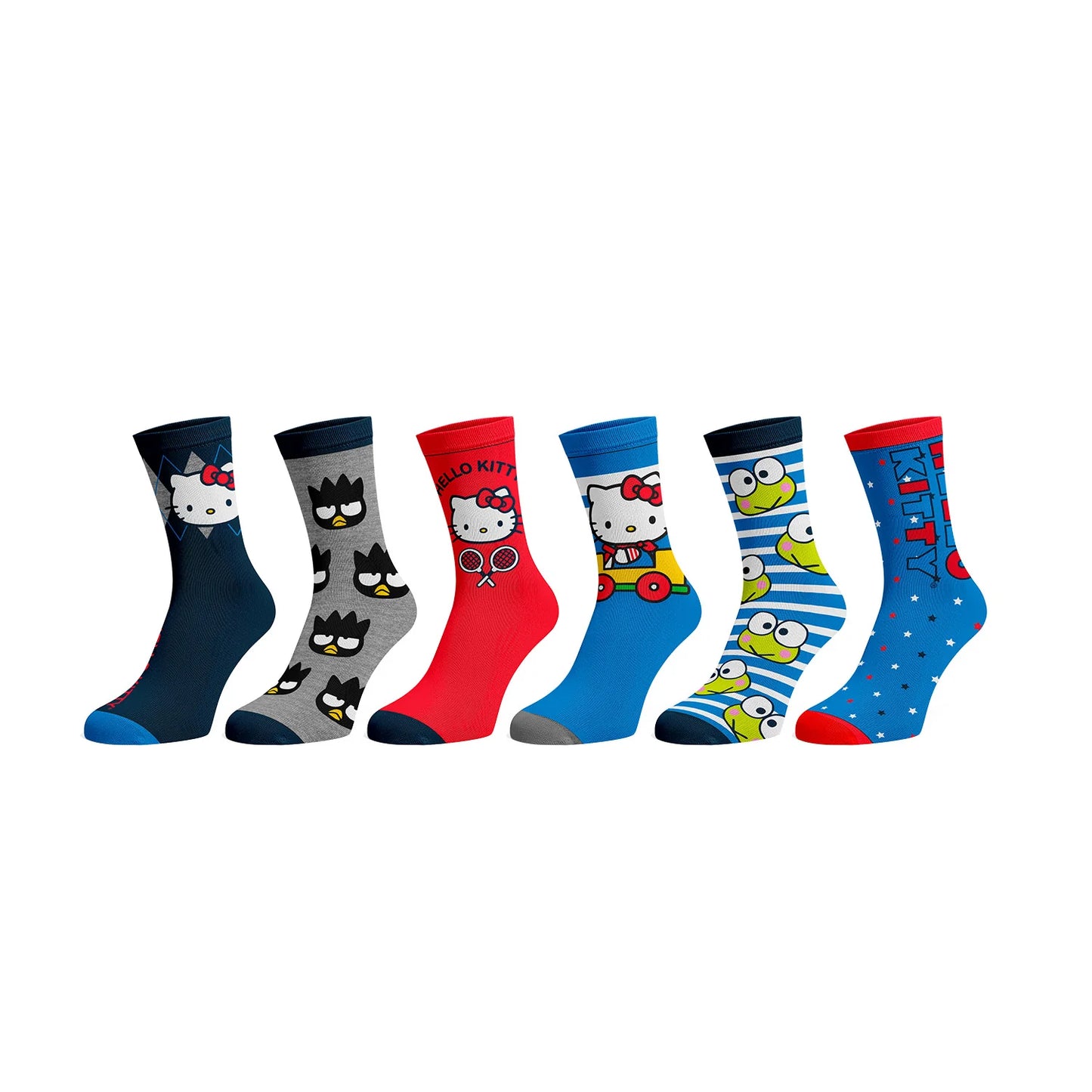 Hello Kitty 6 Pack Crew Socks