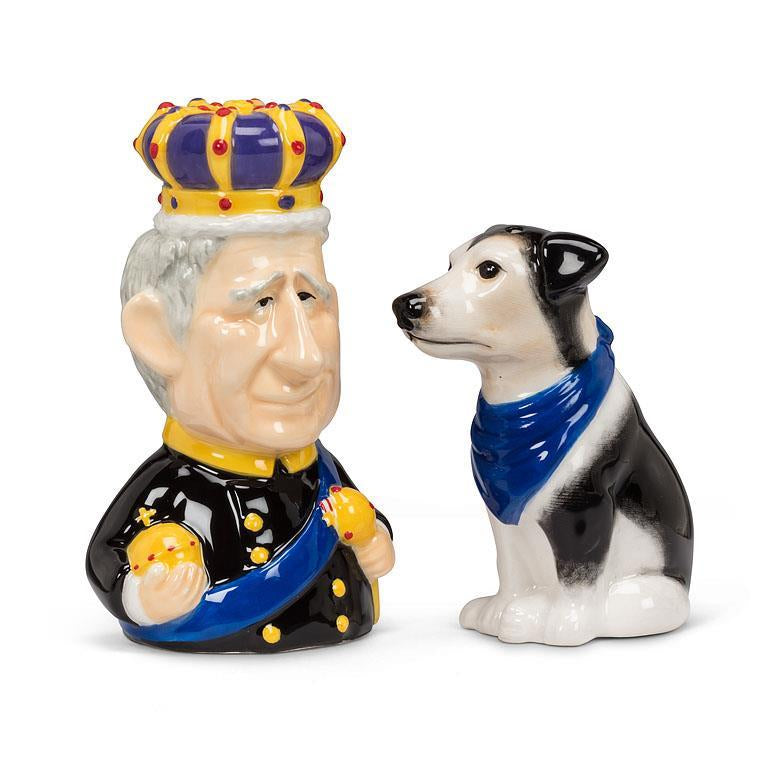 Salt & Pepper Shaker Charles and Jack Russel