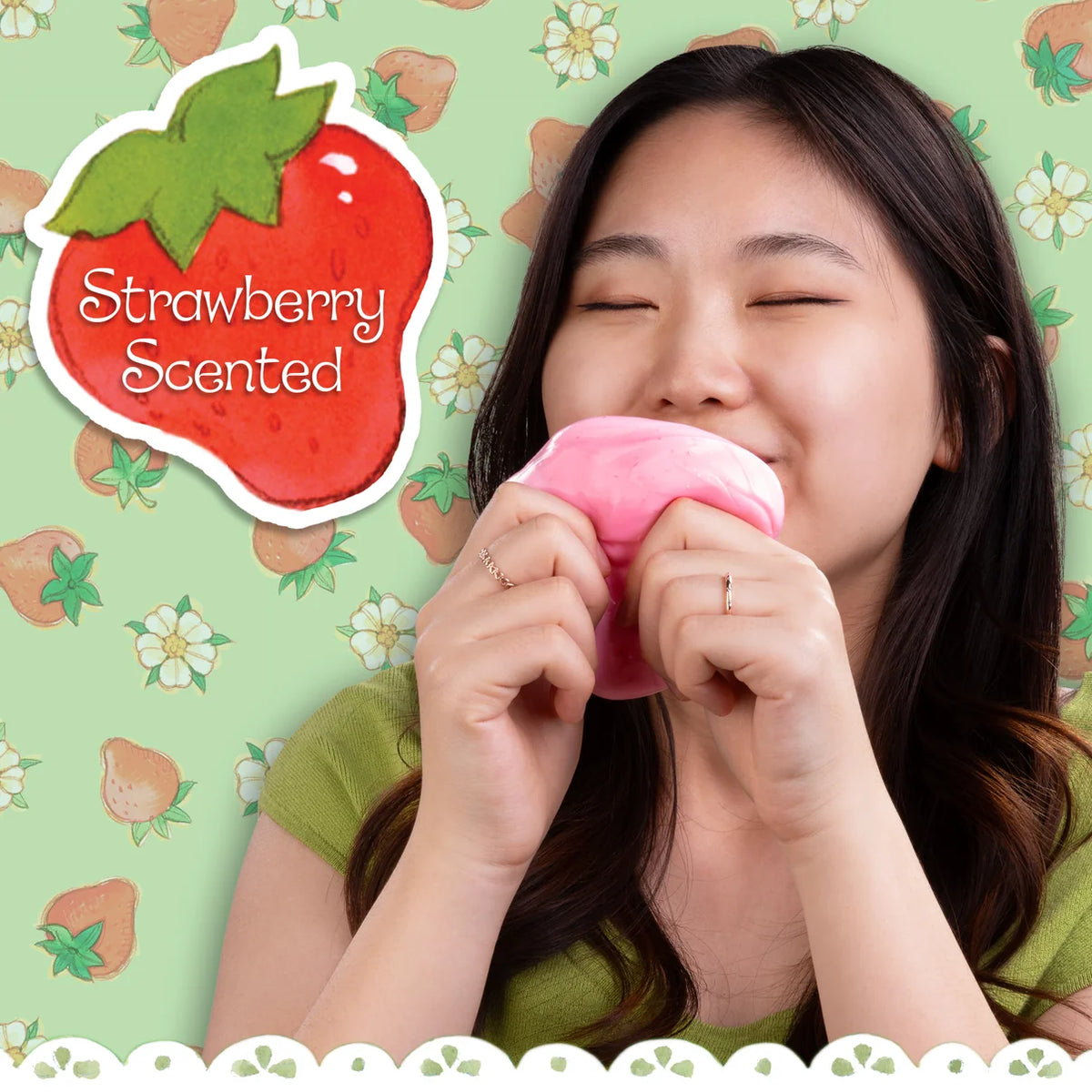 Crazy Aarons Strawberry Shortcake Thinking Putty