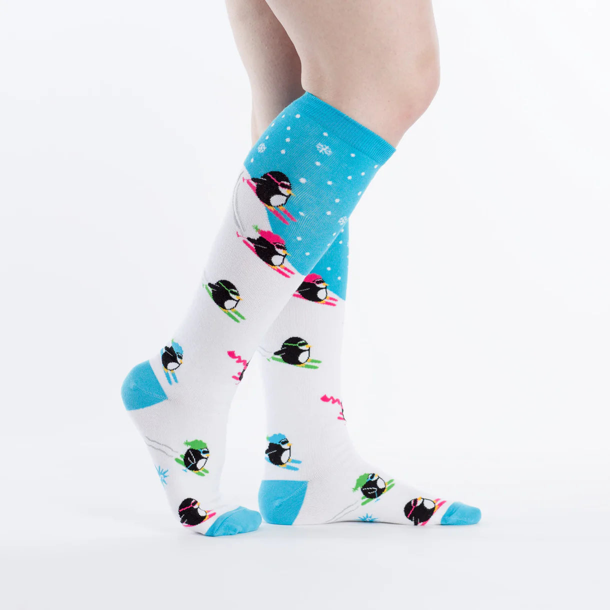 Sock it to me Womens Knee High socks Penguins