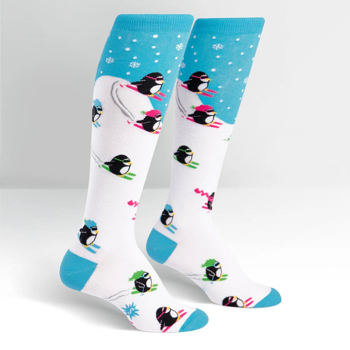 Sock it to me Womens Knee High socks Penguins