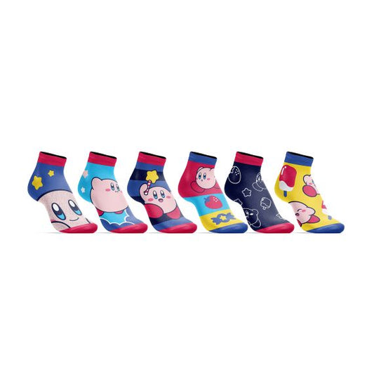 Kirby Kids 6 Pack Ankle Socks