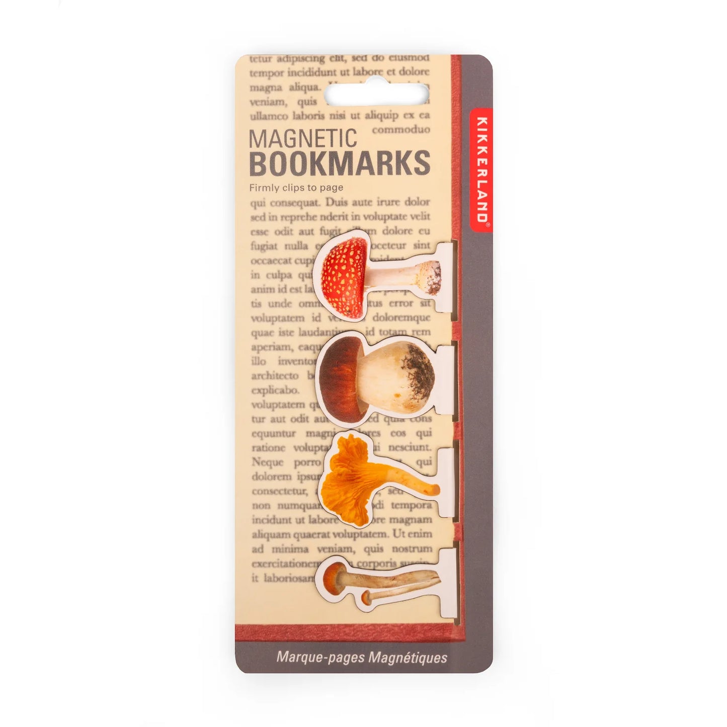 Kikkerland Magnetic Mushrooms Bookmark