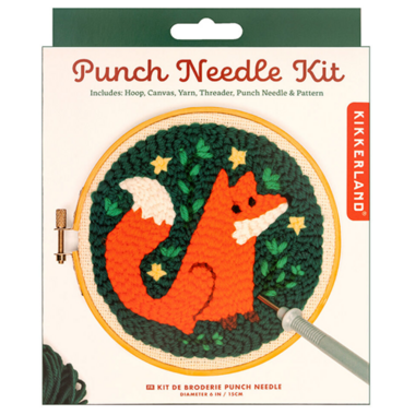 Kikkerland Fox Punch Needle Kit