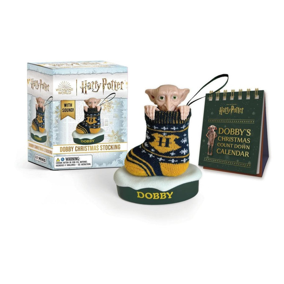 Running Press Harry Potter Dobby Christmas Stocking: With Sound!
