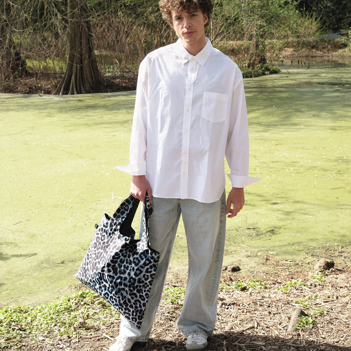 Loqi Tote Bag- Leopard Twilight