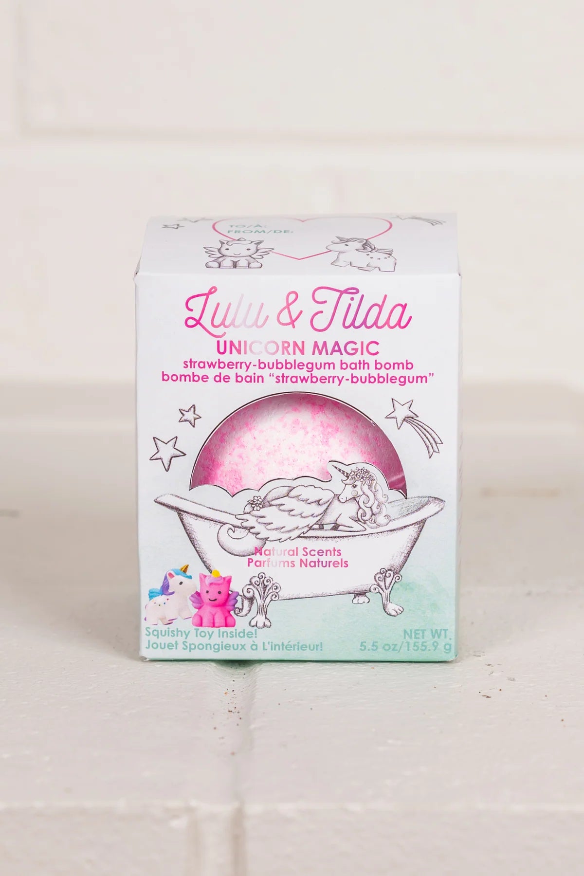 Unicorn Magic Bath Bomb, with Surprise Squishie Inside