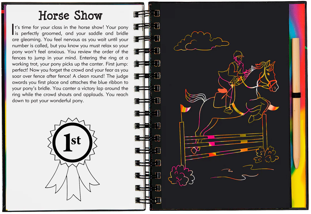Scratch & Sketch Horses