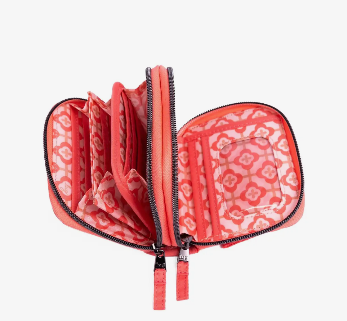 Lug Splits Wallet Coral
