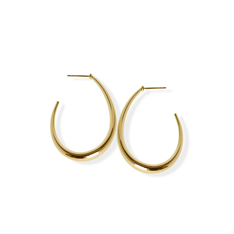 jj+rr Crescent Hoop Earring