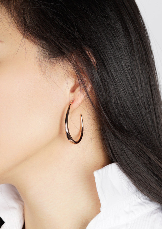 jj+rr Crescent Hoop Earring