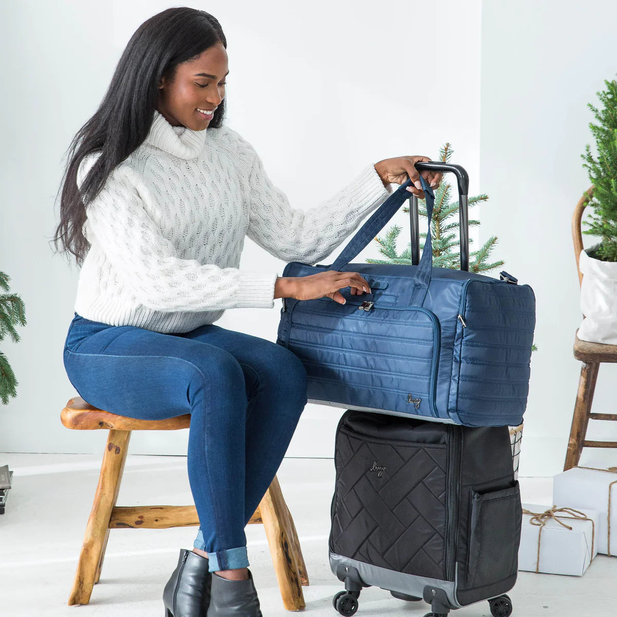 Lug Trolley Duffle Black