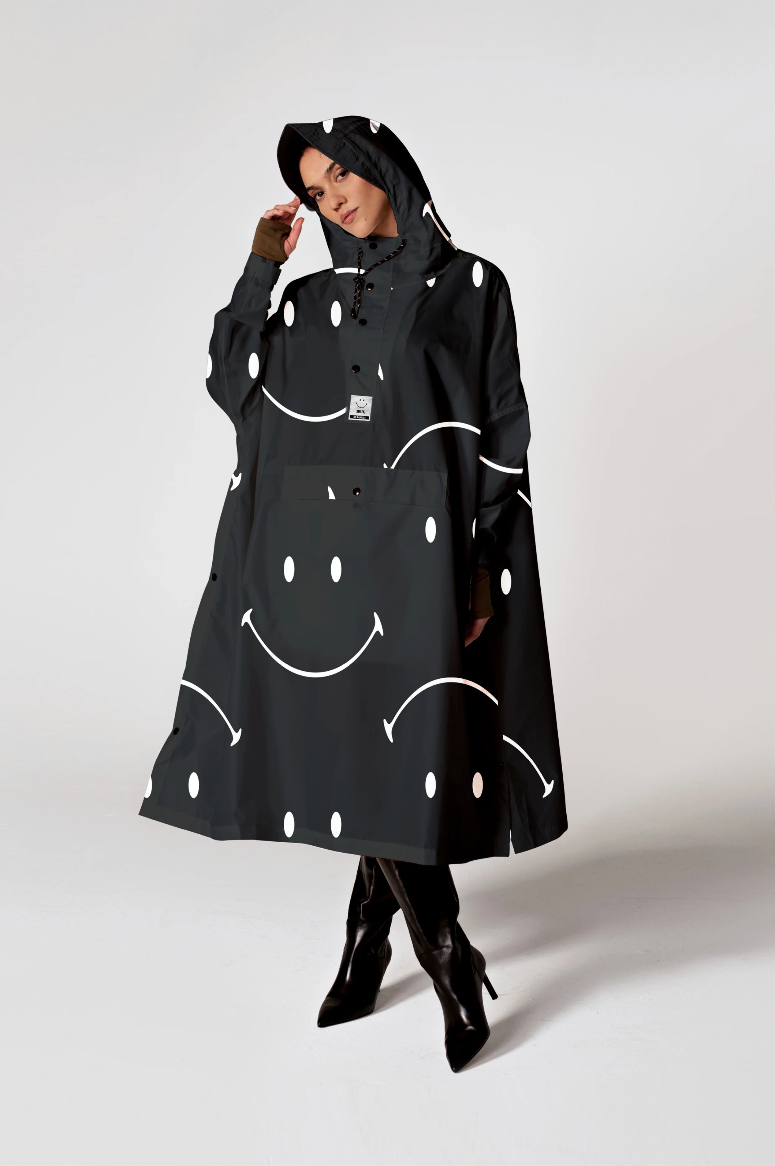 Polka dot 2025 raincoat with hood