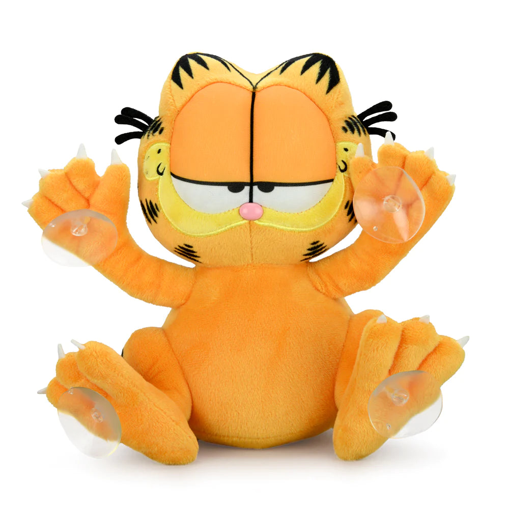 GARFIELD 8" PLUSH SUCTION CUP WINDOW CLINGER BY KIDROBOT