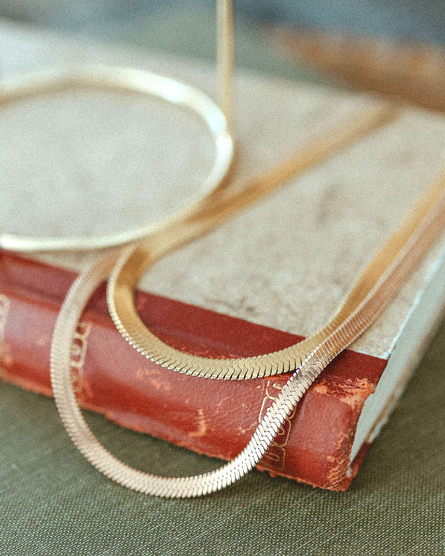 jj+rr Gold Alessandra Serpentine Necklace