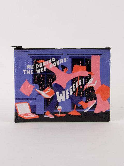 Blue Q Me During Wee Night Zip Pouch
