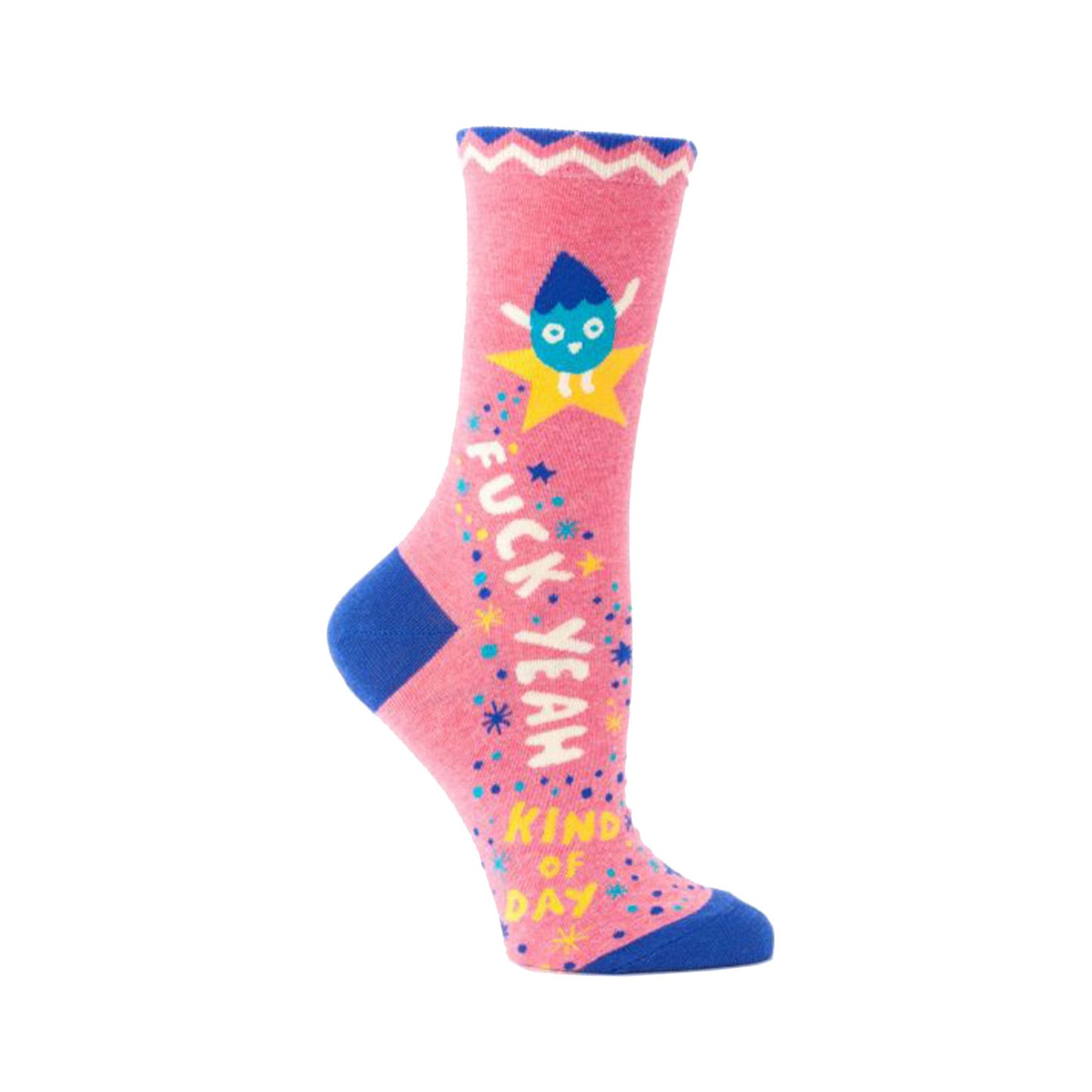 Blue Q Yeah Women’s Crew Socks