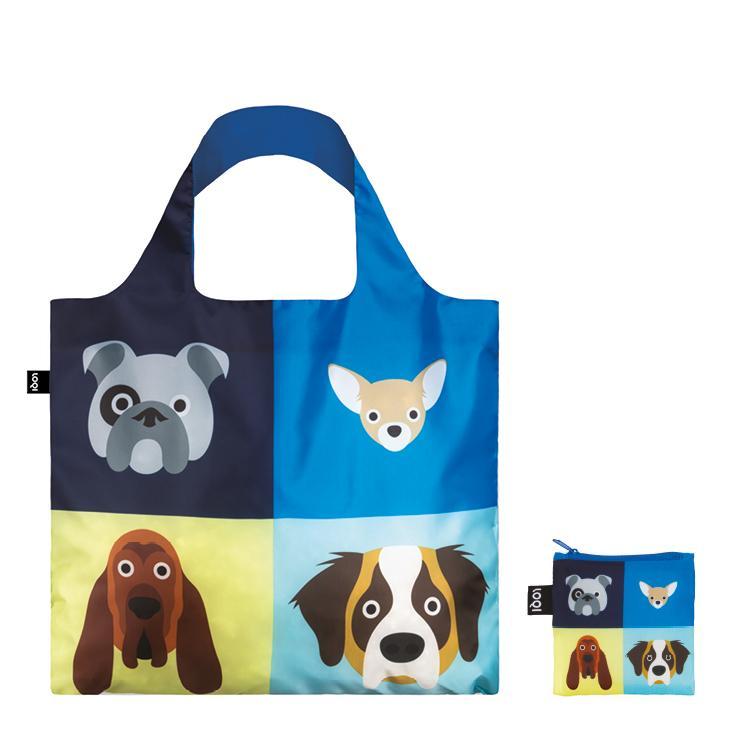 LOQI STEPHEN CHEETHAM Dogs Recycled Bag