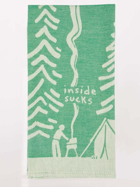 Blue Q Tea Towel Inside Sucks