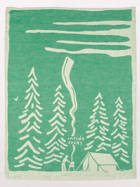 Blue Q Tea Towel Inside Sucks