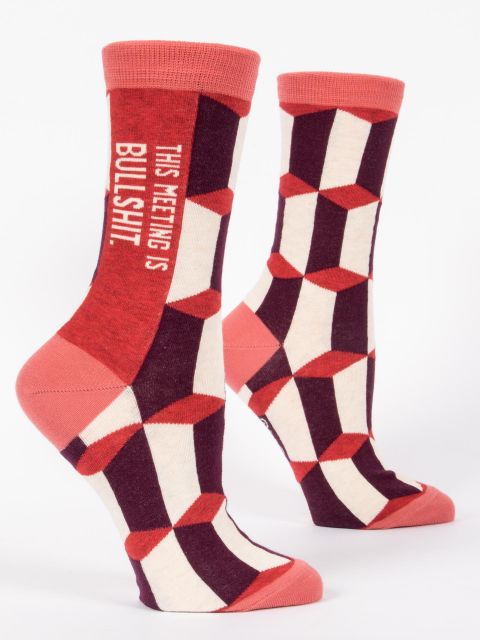 Blue Q Women’s Meeting Crew Socks