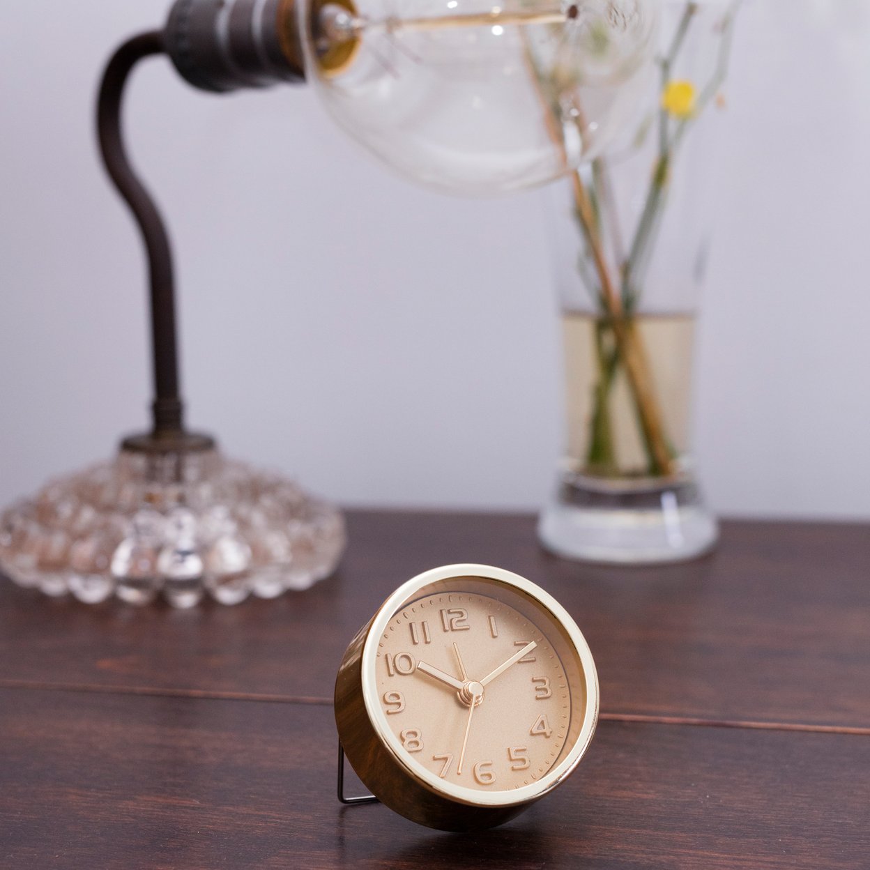 GOLD AND COPPER ALARM CLOCK