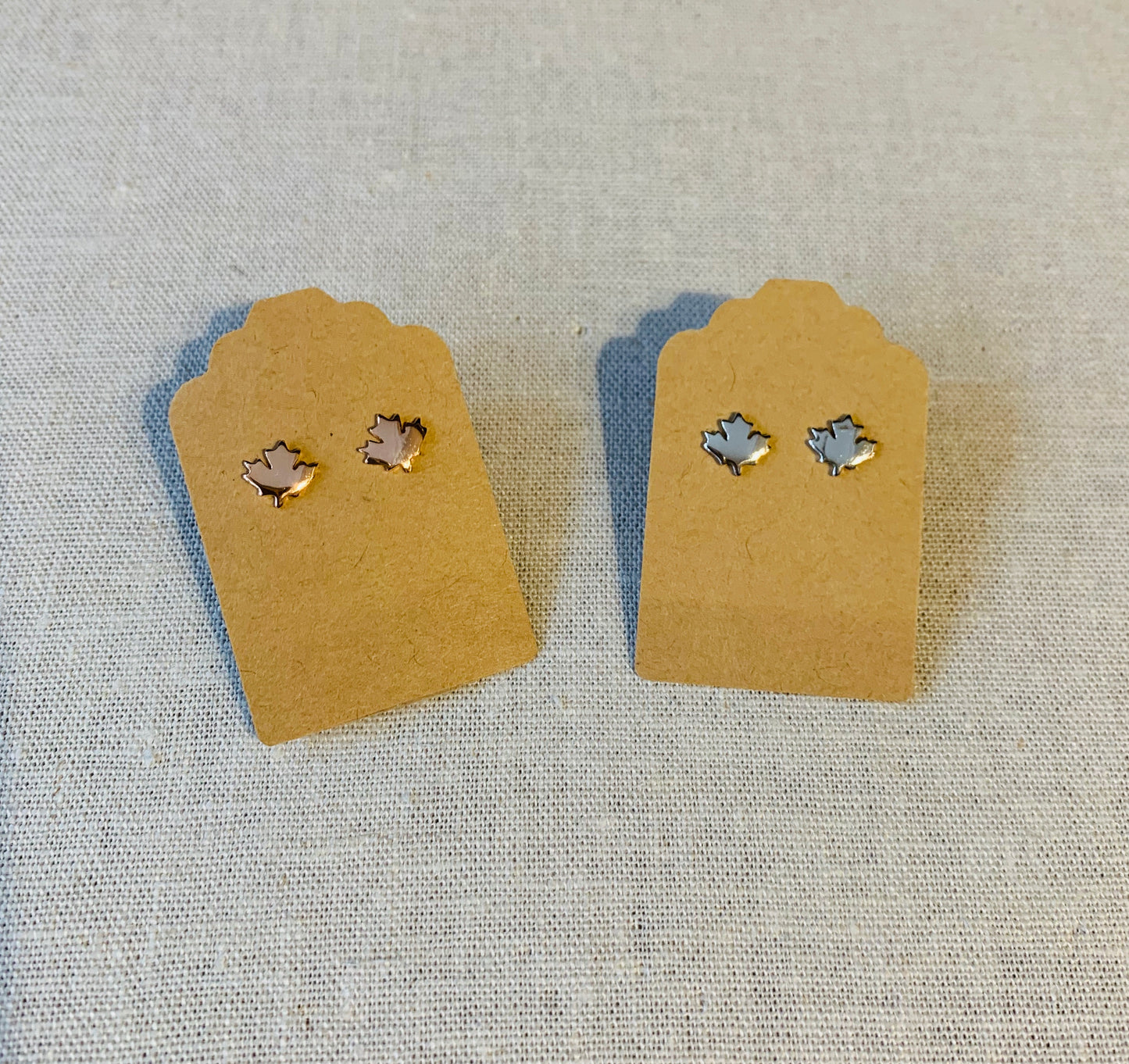 Maple Leaf Stud Earrings