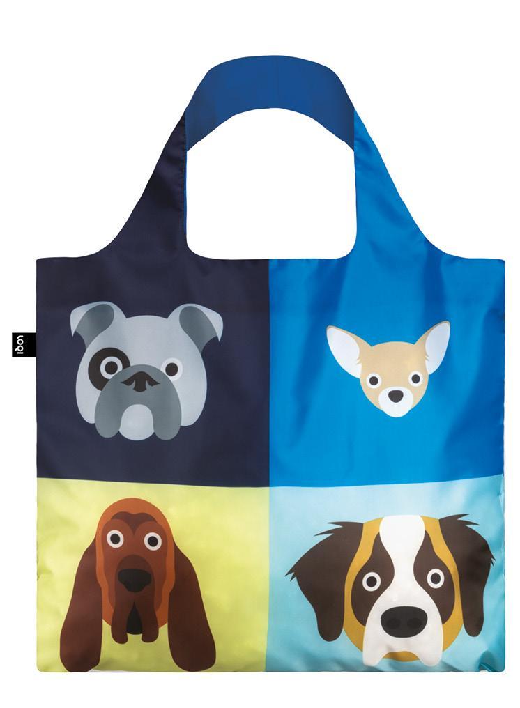 LOQI STEPHEN CHEETHAM Dogs Recycled Bag