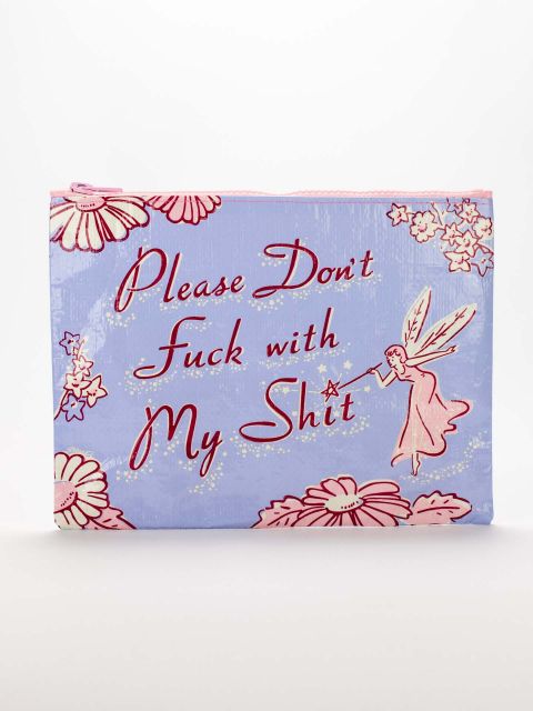 Blue Q My Shit Zip Pouch