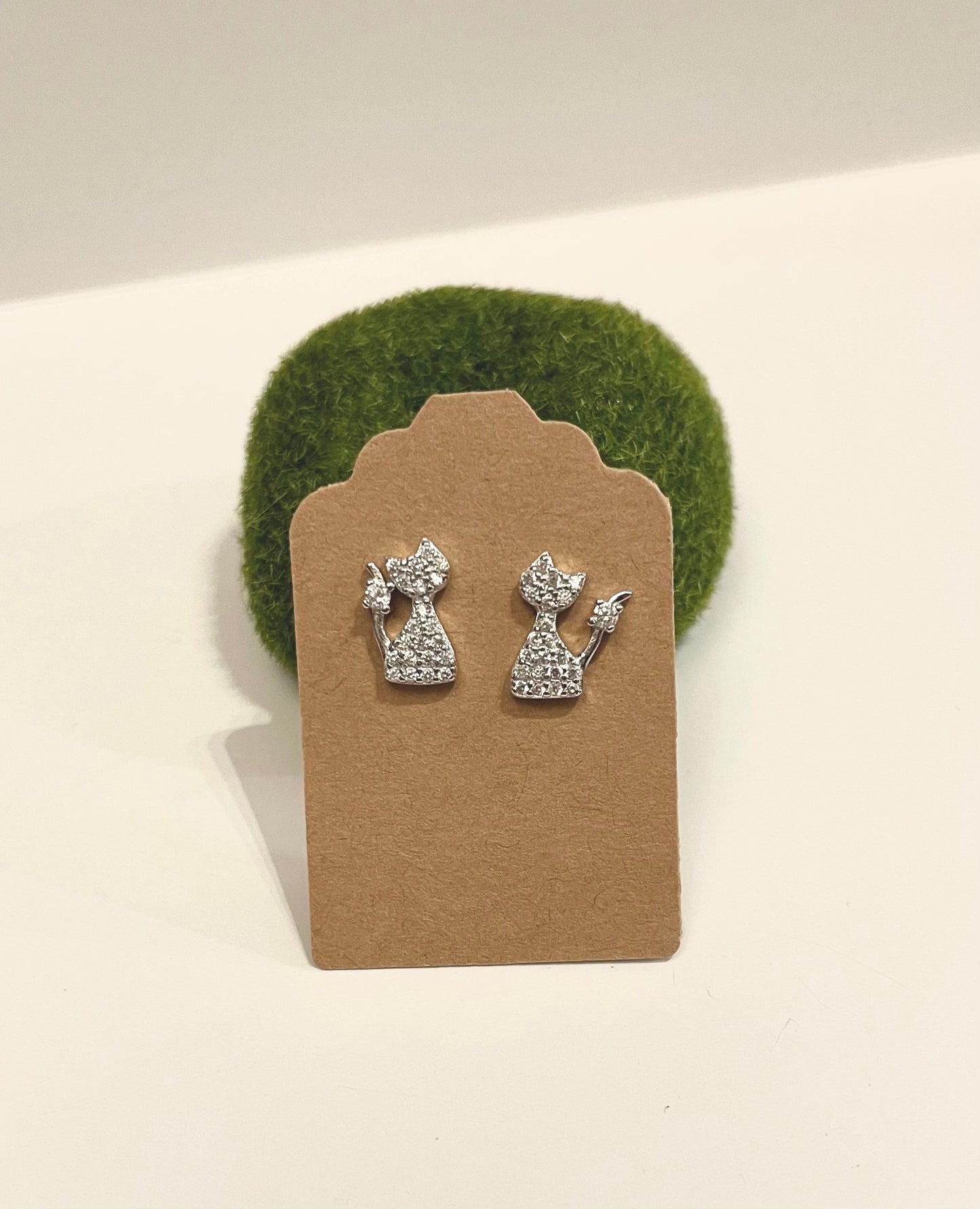 Cat Stud Earrings