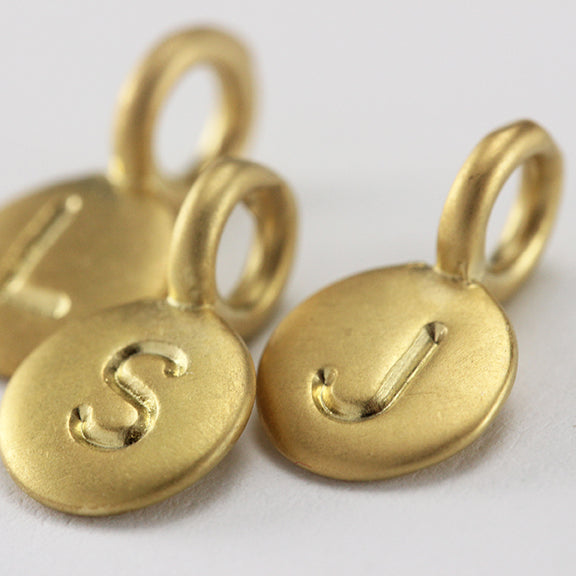 Marmalade Small Gold Initial Pendants