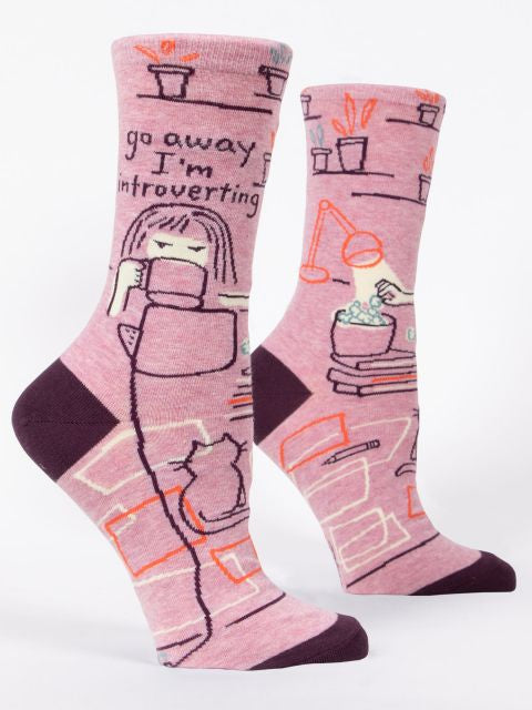 Blue Q Women’s I am Introverting Socks