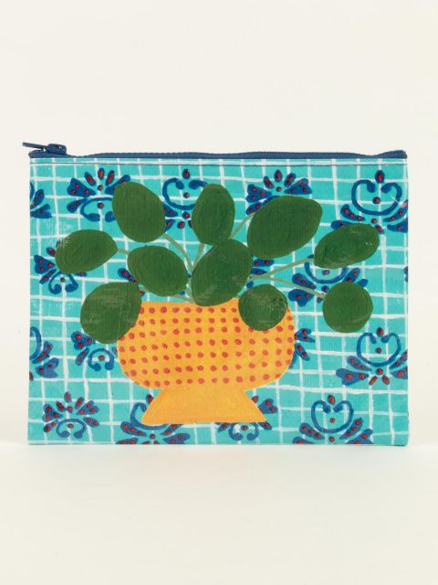 Blue Q Plant Zipper Pouch