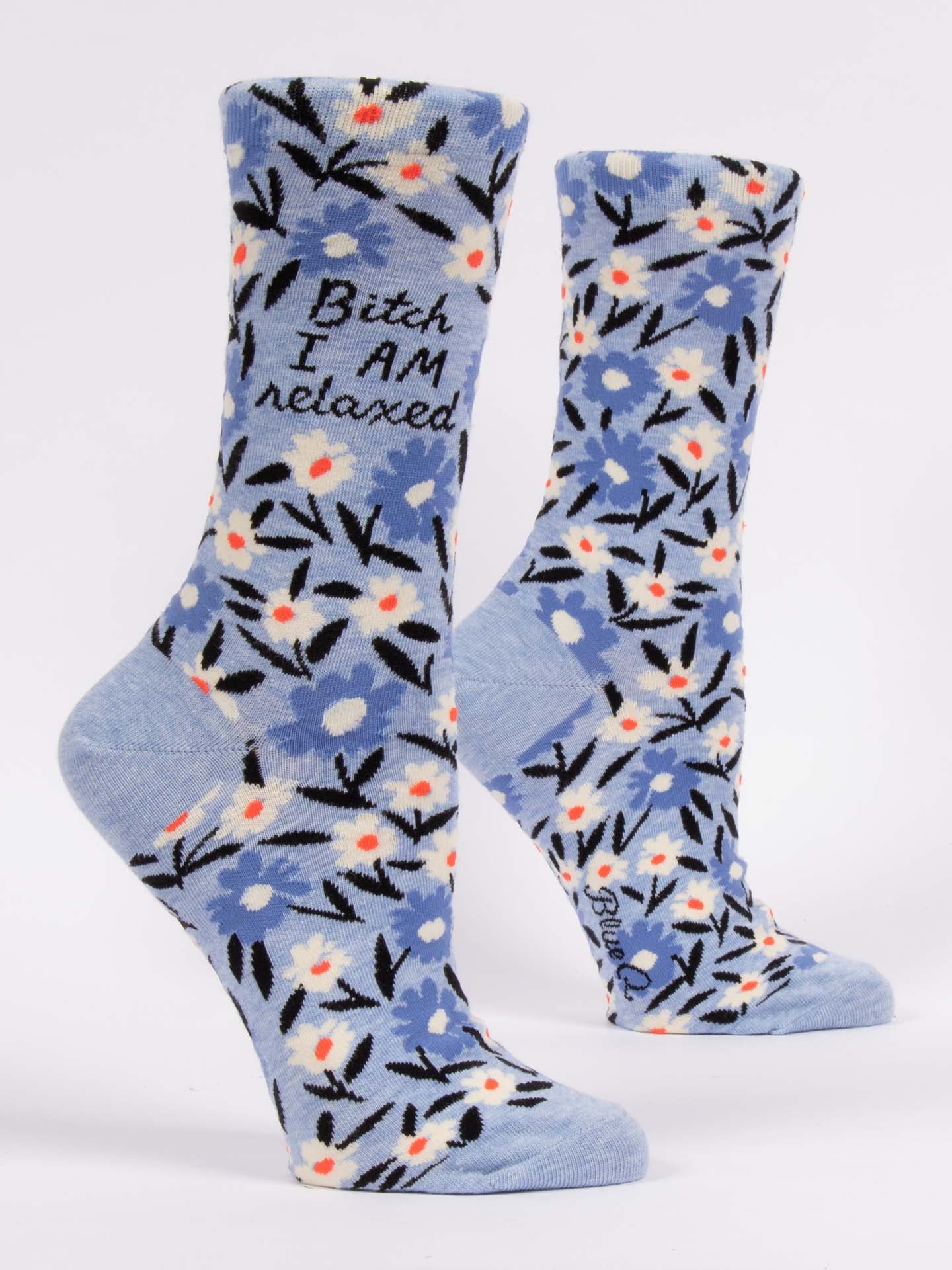 Blue Q Relaxed Women’s Crew Socks
