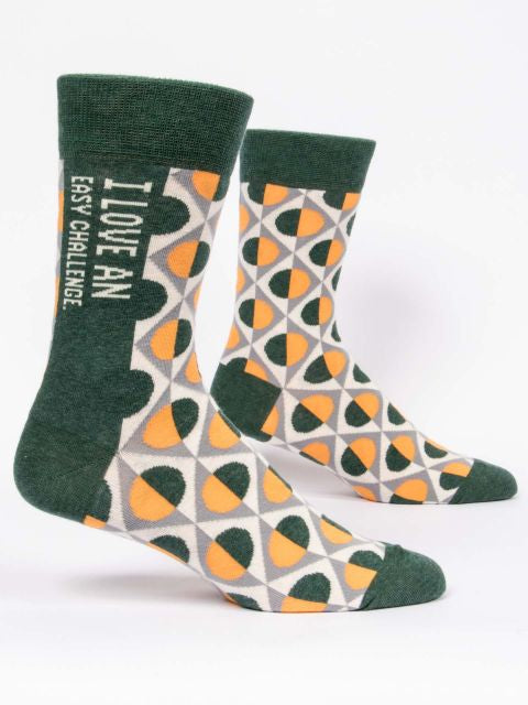 Blue Q Men’s Easy Challenge Sock