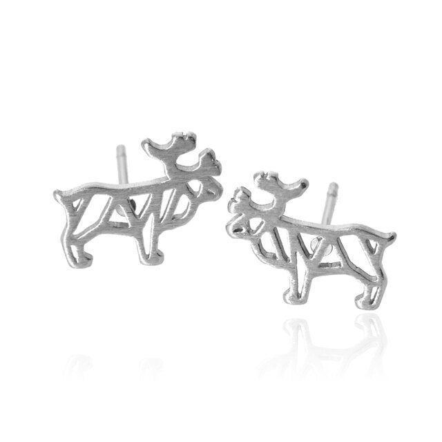 jj+rr Moose Origami Studs