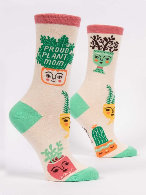 Blue Q Plant Mom Women’s Crew Socks