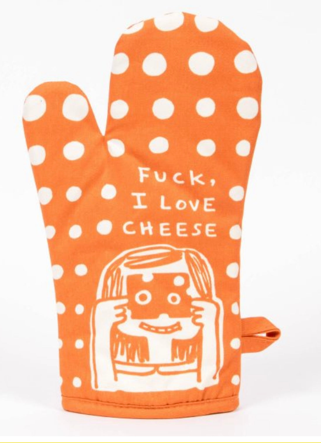 Blue Q I Love Cheese Oven Mitt La Di Da Boutique