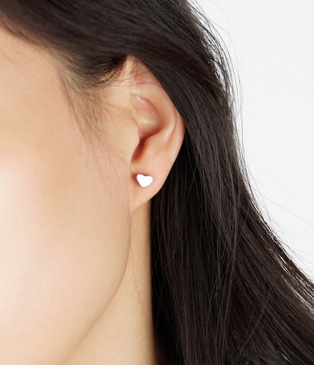 jj+rr Heart Studs