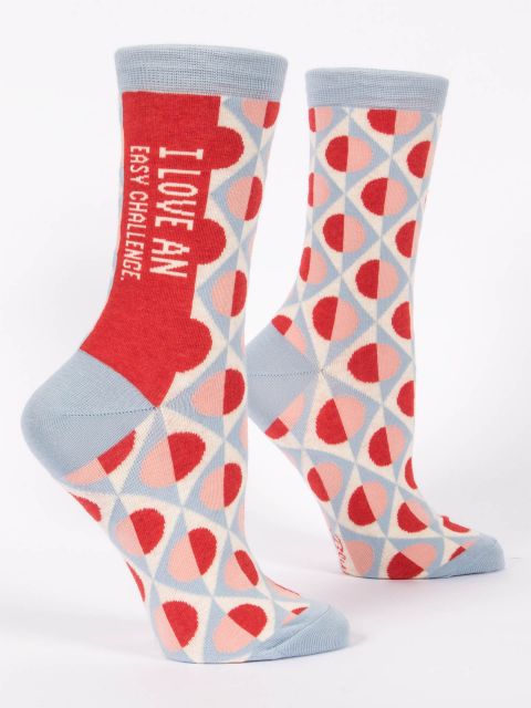 Blue Q I love an easy Women’s Crew Socks