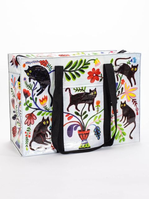Blue Q Shoulder Tote Cats