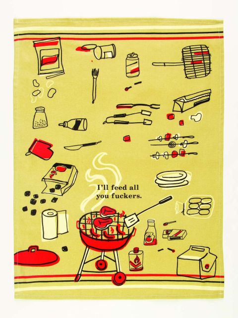 Blue Q Tea Dish Towel Feed All