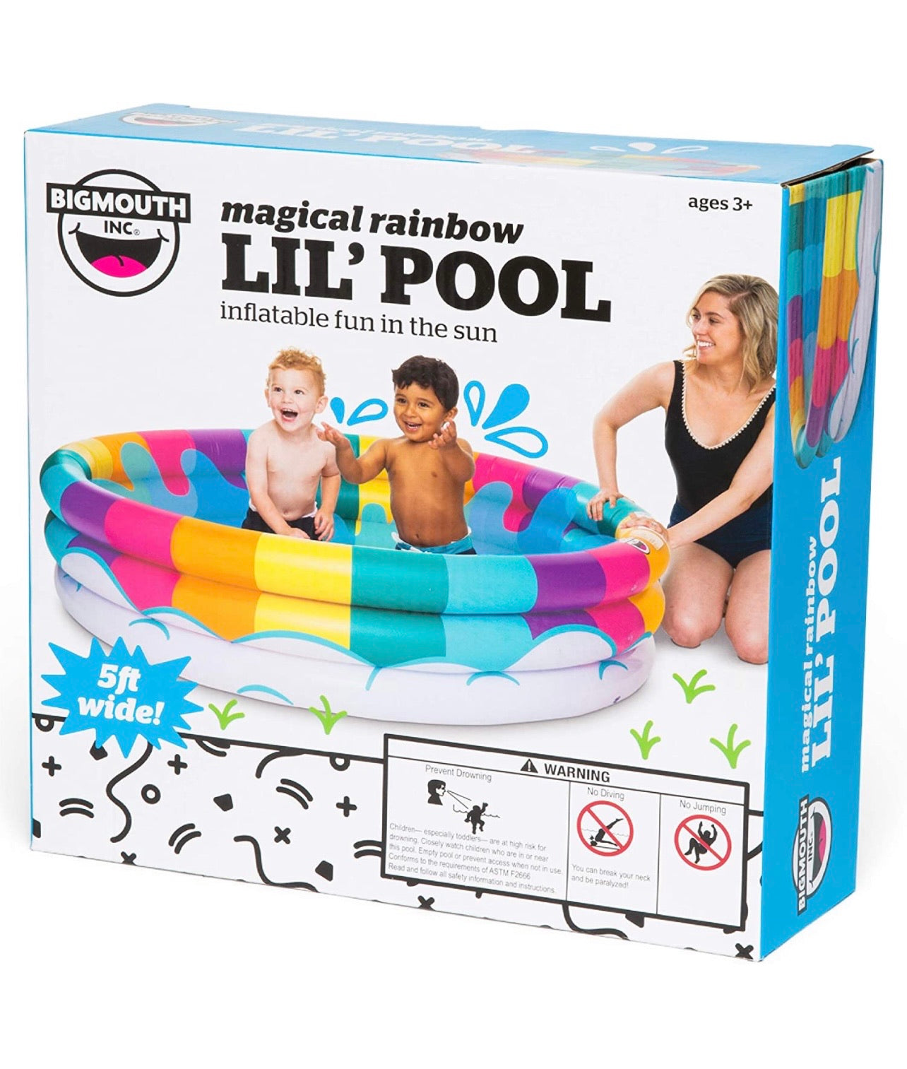 Rainbow Inflatable Kiddie Pool – La Di Da Boutique