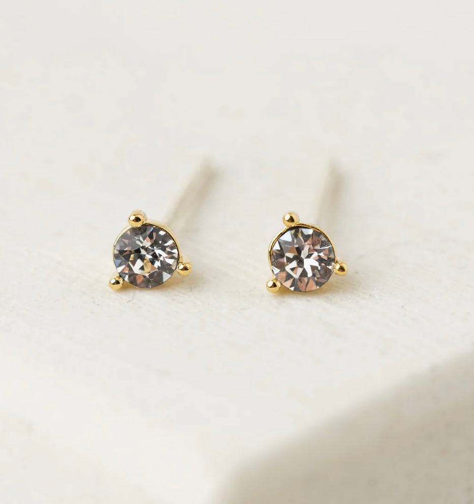 Lover’s Tempo Kaleidoscope Birthstone Gold Stud Earrings