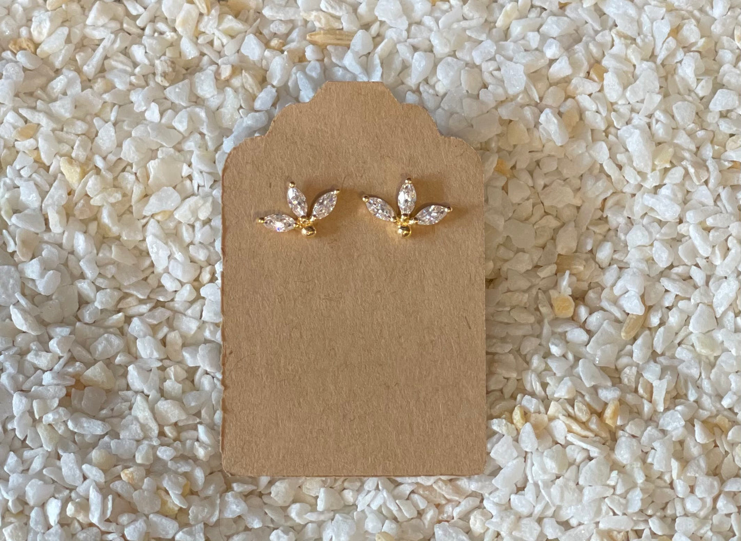 Tashi 3 Leaf Post Earrings