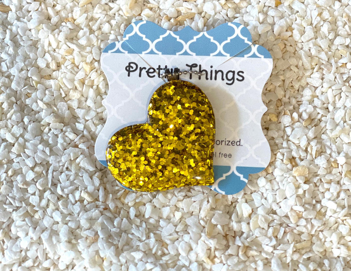 Glitter Heart Necklace