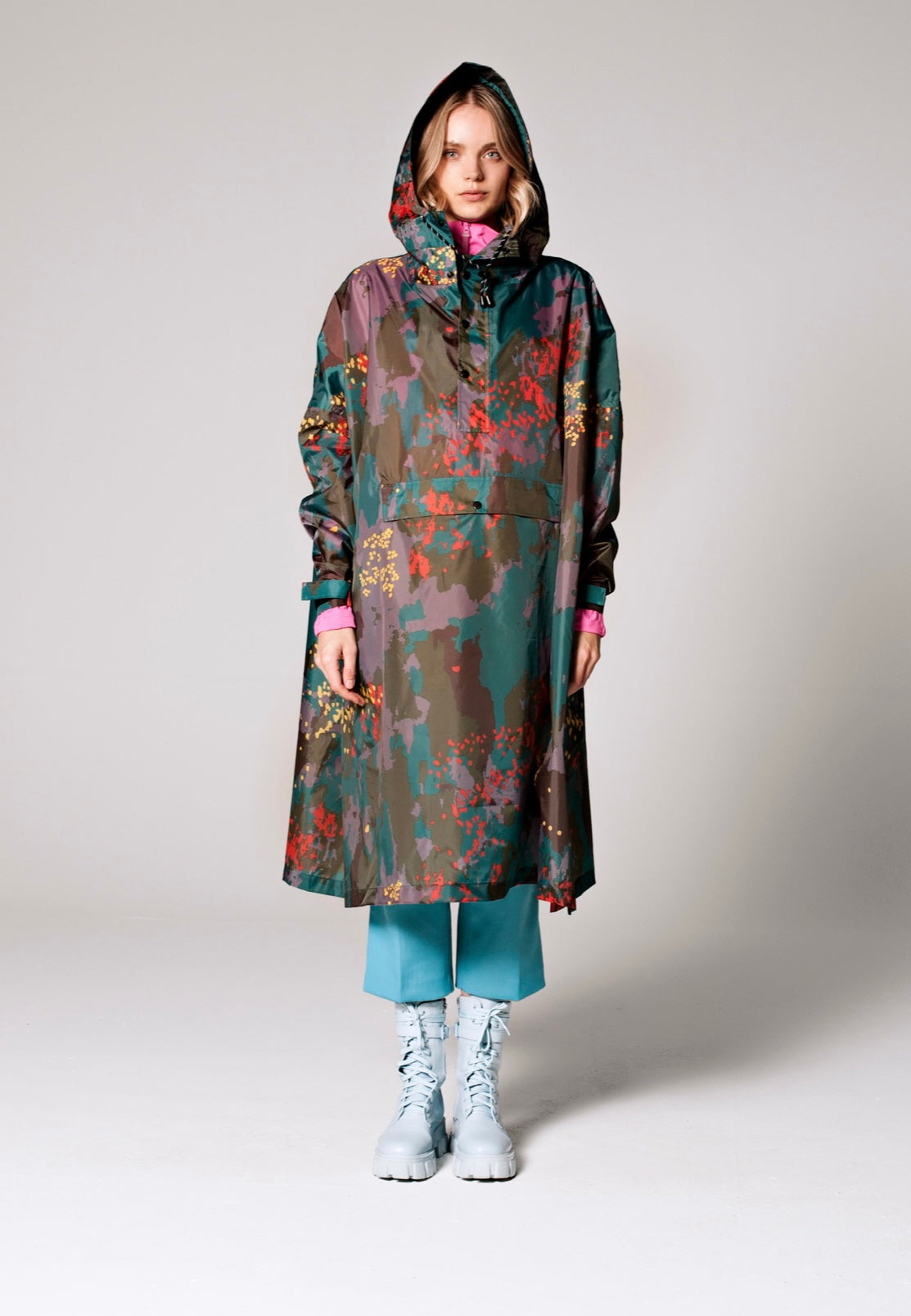 Rainkiss Digi Forest Camo Rain Poncho