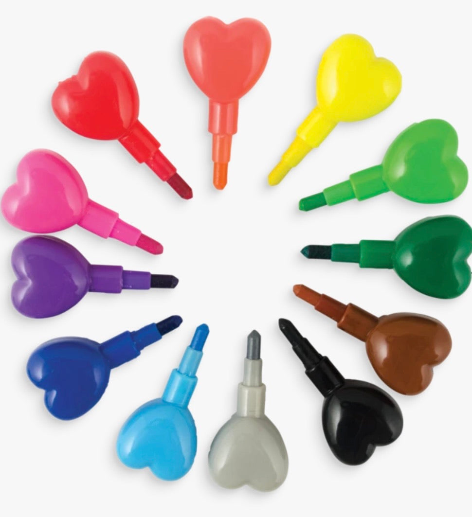 Ooly Heart to Heart Stacking Crayons